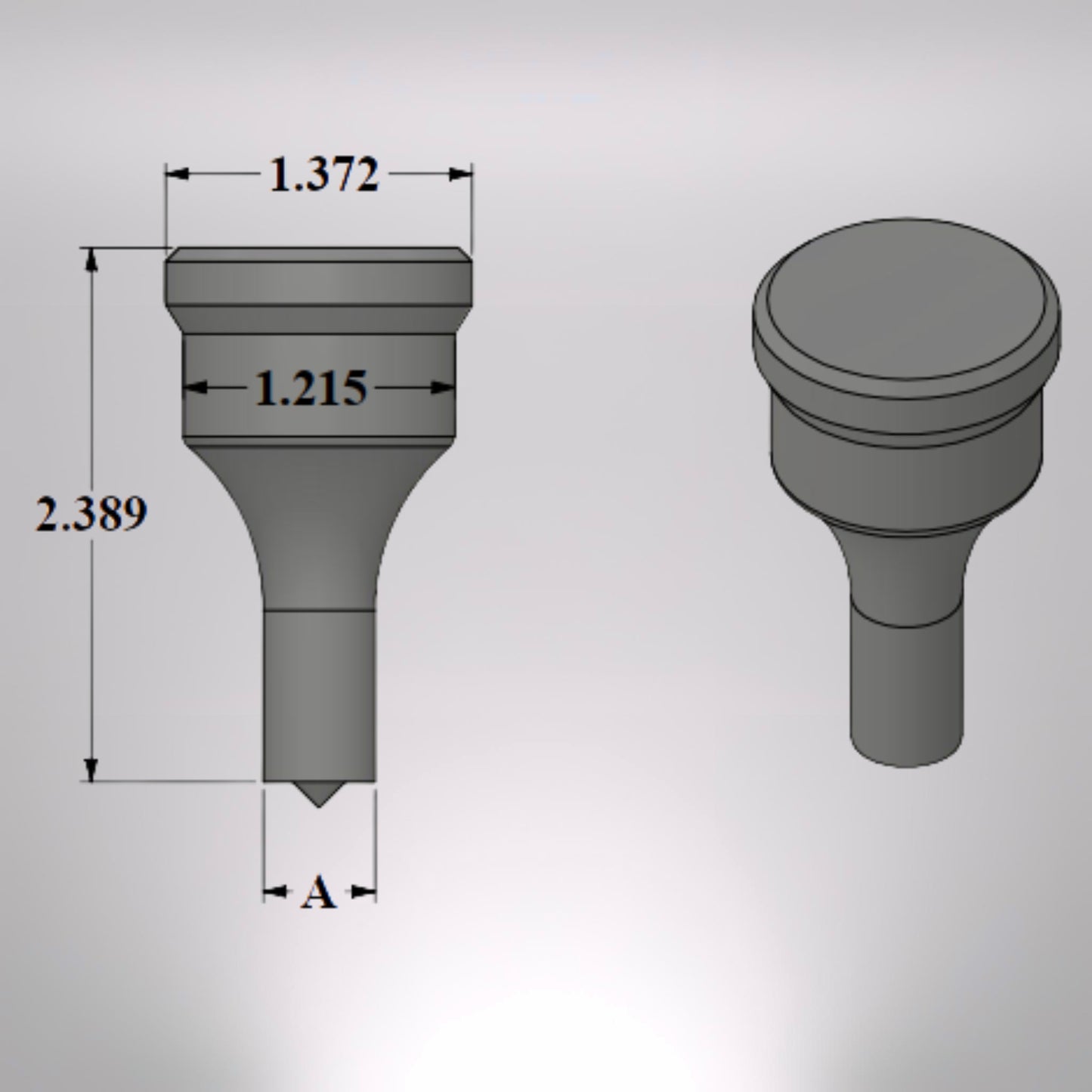 #40 Round Punch Metric