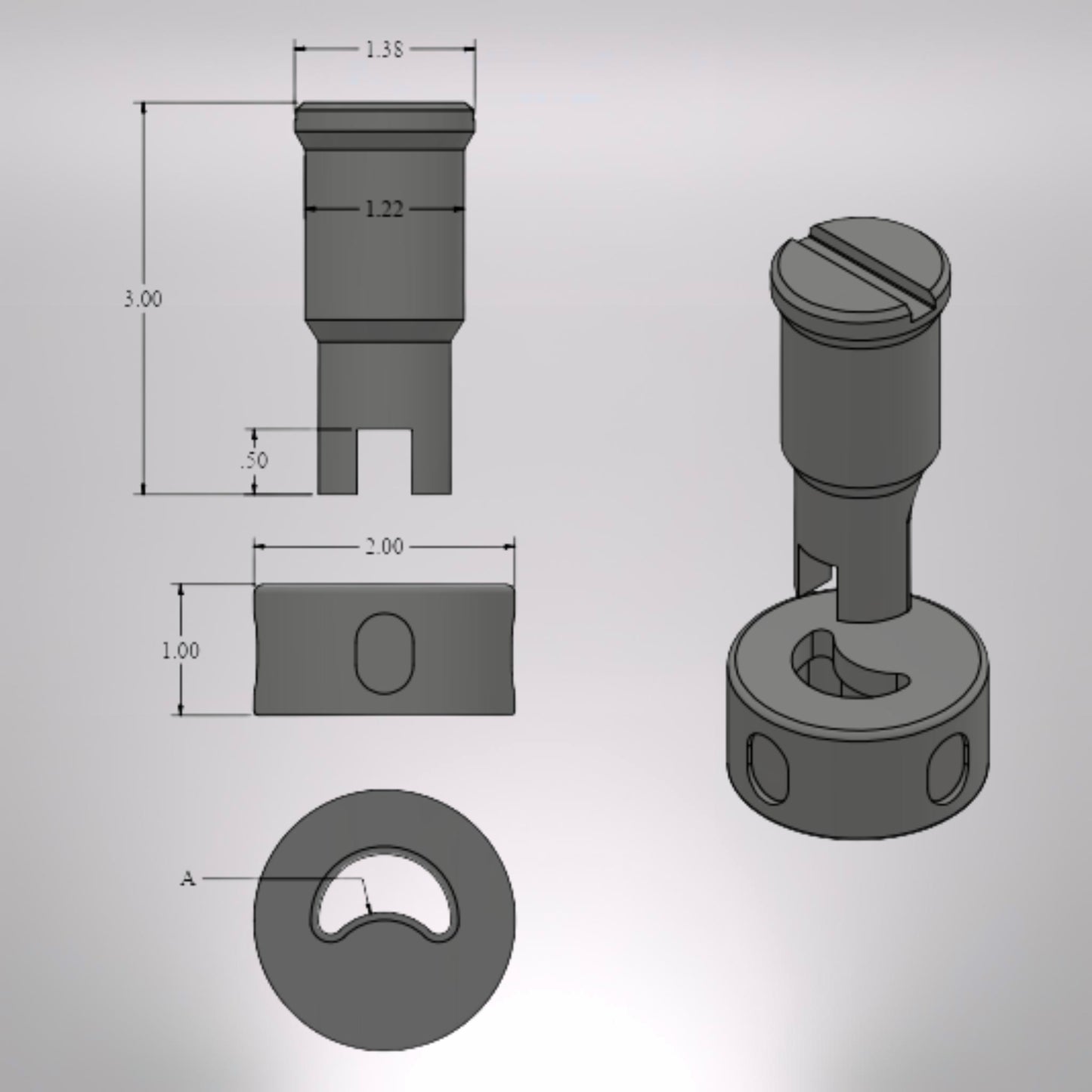 1/2" #40 & #82 Corner Turning Punch and Die Set