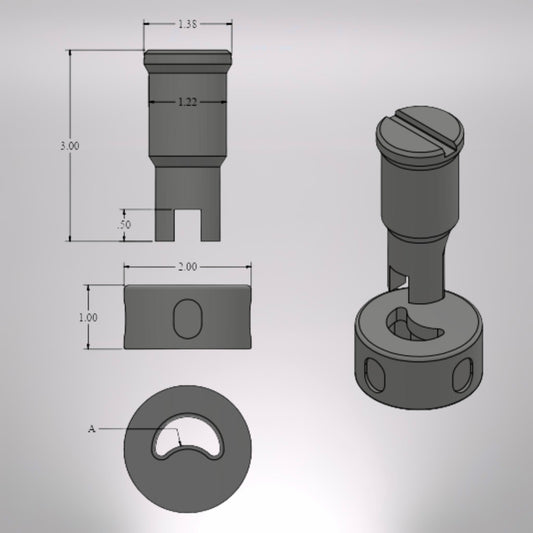 1/2" #40 & #82 Corner Turning Punch and Die Set