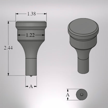#40 Round Punch Metric