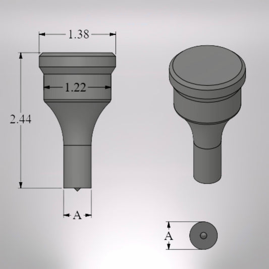 #40 Round Punch Metric