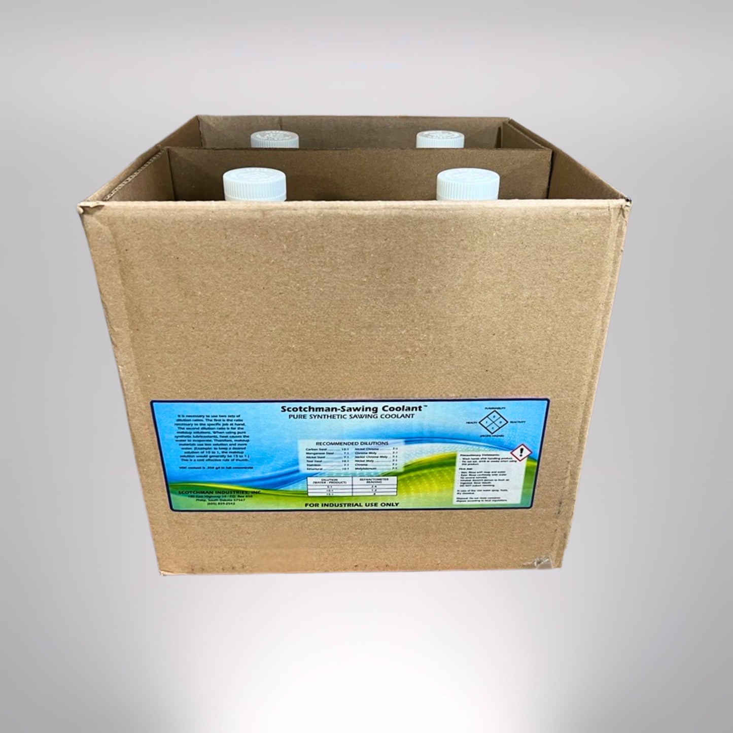 Synthetic Sawing Coolant - Mild Steel - Case of 4 (1 Gallon Each)